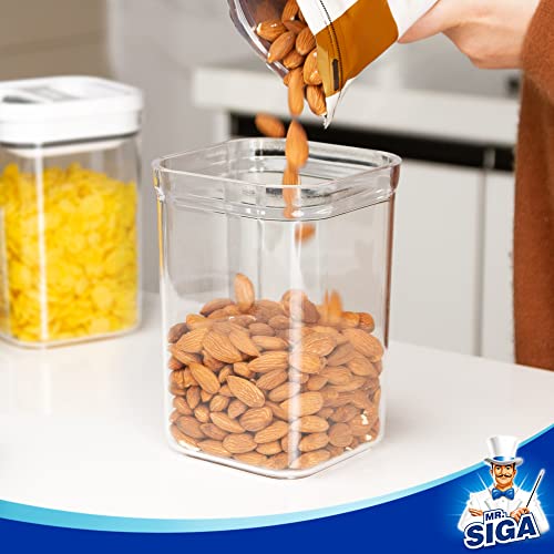 4 Pack Airtight Food Storage Container Set for Pantry Organization (4 Count)