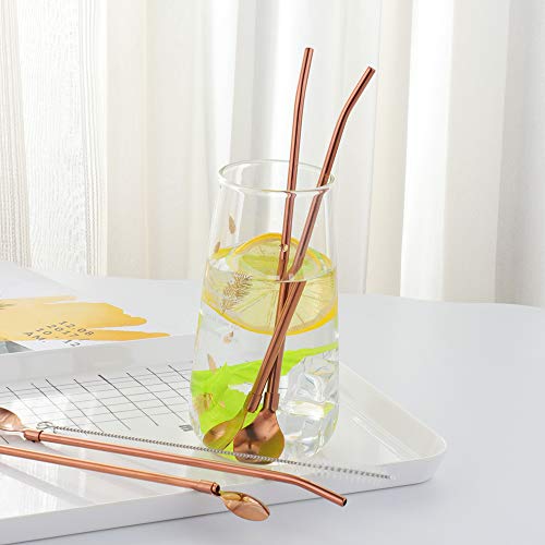 Straw Spoon 8PCS 8.5inch 18 (8 Count)