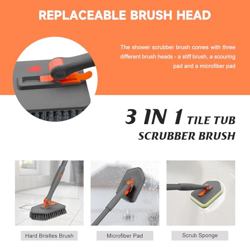 Shower Scrubber with Long Handle