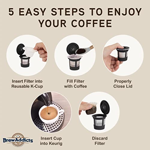 300 Disposable Compact Paper Coffee Filters (300 Count)