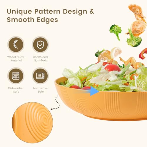 Salad Bowls 60 OZ Large Salad Bowls for Kitchen