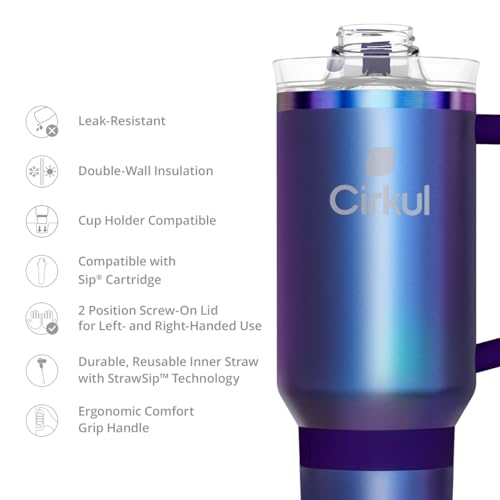 40oz. Chameleon Stainless Steel Tumbler with Handle