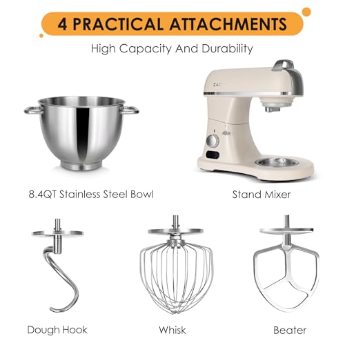 8.4QT Commercial Stand Mixer 800W with Aluminum Die Casting Meets the Standard of NSF