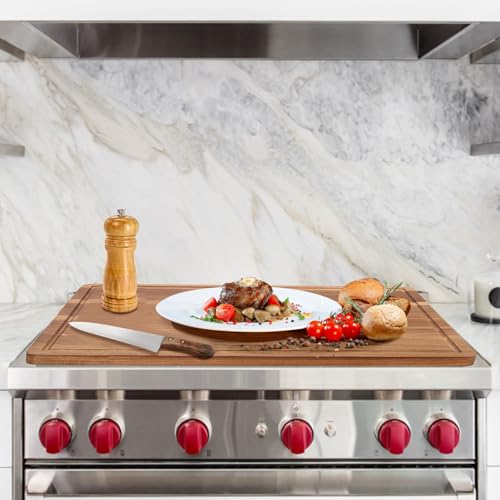 24"x18" XXL Extra Large Acacia Wood Cutting Boards for Kitchen Non Toxic