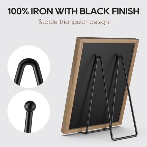 3 Pack 10 Inch Plate Stands for Display Metal Picture Stand Plate Holder (3 Count)