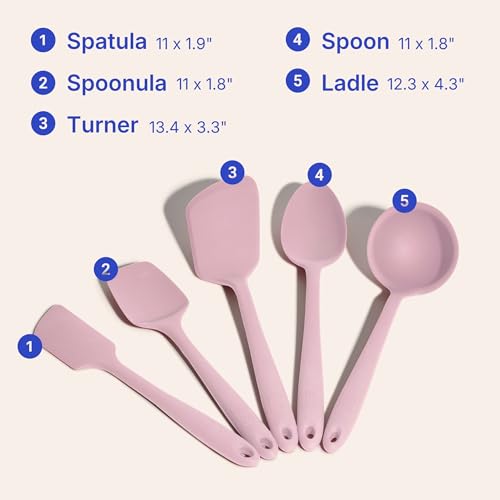 5 Piece Silicone Kitchen Utensils Set (5 Count)