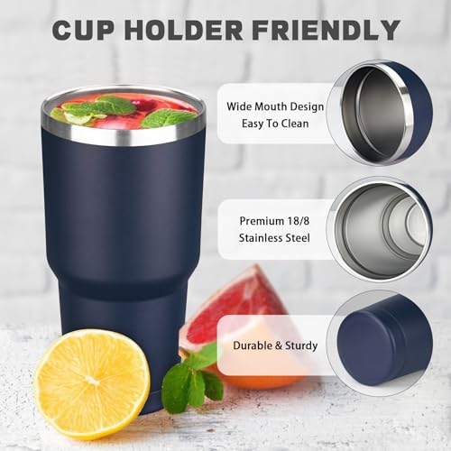 30 oz Tumbler with Lids and Straws