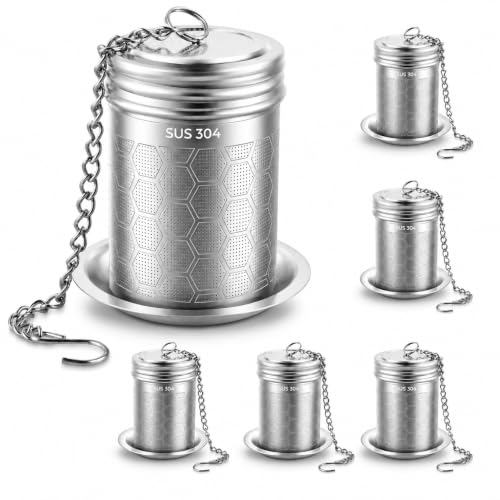 6 Pack Tea Infusers for Loose Tea (6 Count)