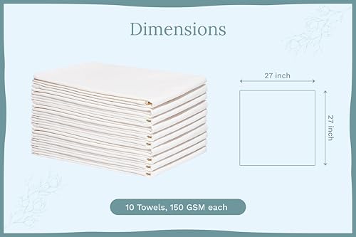 Organic Cotton Flour Sack Kitchen Towels (10 Count)