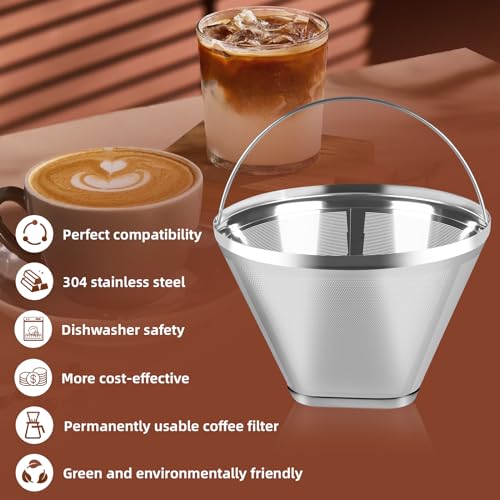 2Pk #4 Cone Reusable Coffee Filters (2 Count)