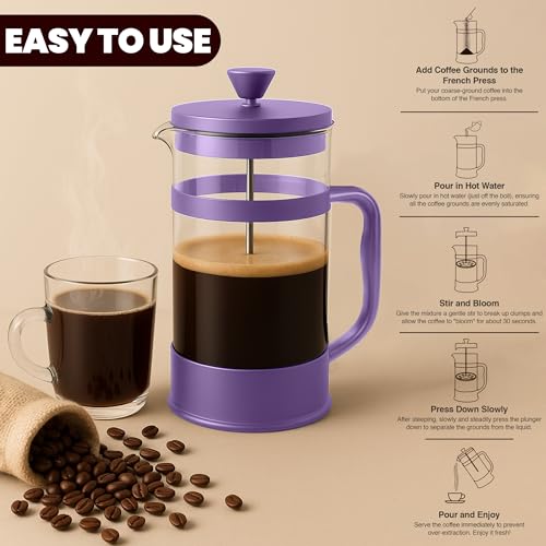 12 Ounce 0.35 Liter French Press Coffee Maker