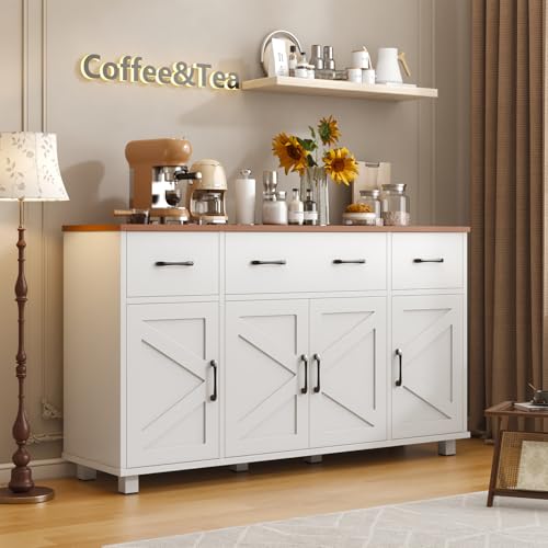 55" Sideboard Buffet Cabinet with Storage