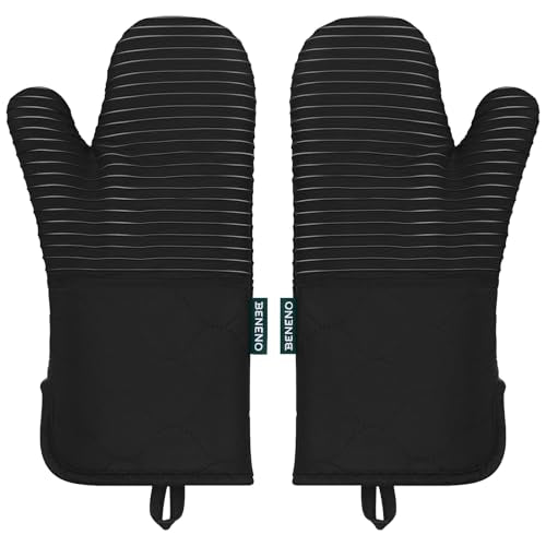 Heat Resistant 500°F Kitchen Oven Mitts 2 (2 Count)