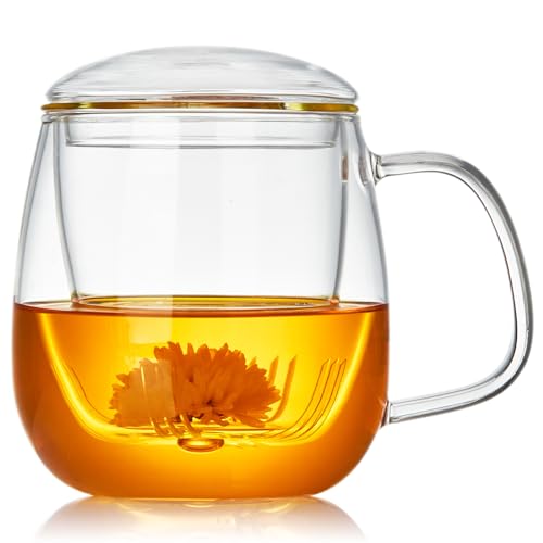 Large Glass Tea Cup