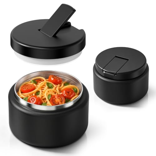 26oz Soup Thermo for Hot Food Kids with Buckle Lid Insulated Vacuum Food Jar Wide Mouth Leakproof Stainless Steel Lunch Container