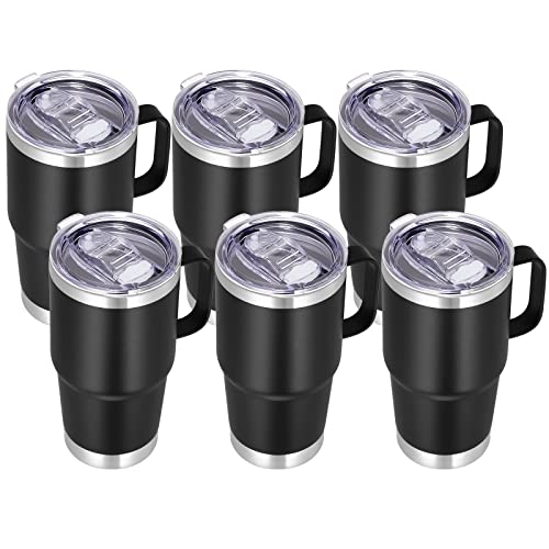 20 oz Tumbler Bulk with Handle Lid and Straw (6 Count)