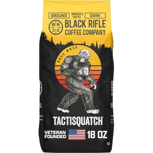 Black Rifle Coffee Dark Roast Ground Coffee Tactisquatch 18 oz (18 Ounce)