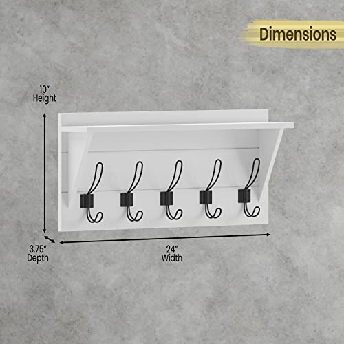 24" Wall Mounted Storage Rack