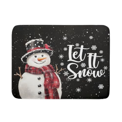 Winter Snowflakes Dish Drying Mat for Kitchen Counter