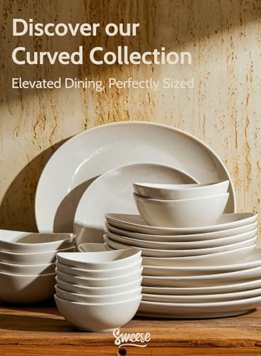 7.8" Porcelain Dessert Plates Set (6 Count)