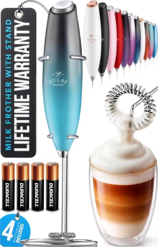Powerful Milk Frother Wand With Duracell Batteries