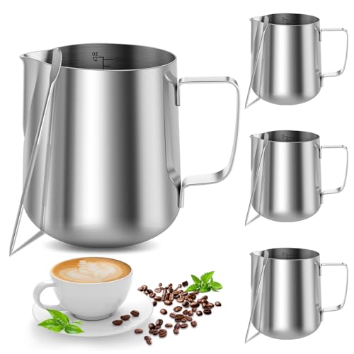 4PCS Milk Frothing Pitcher (4 Count)