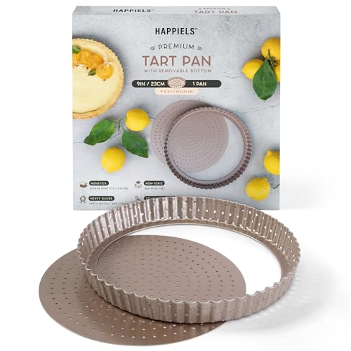 9 inch Tart Pan with Removable Bottom Nonstick