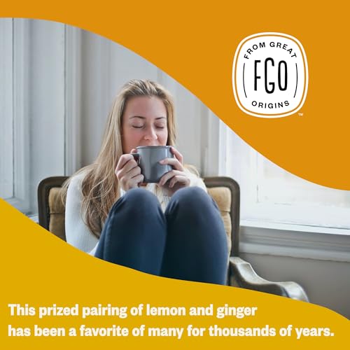 Organic Lemon Ginger Tea (100 Count)