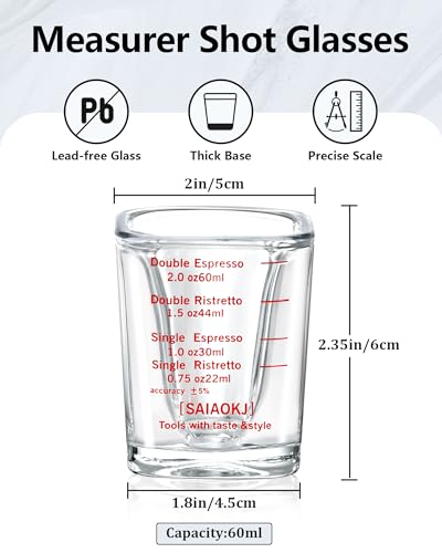 Shot Glass Measuring Cup Set (2 Count)