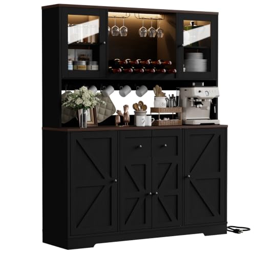 68" Tall Kitchen Pantry Storage Cabinet with Charging Station