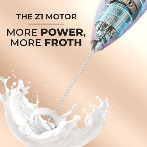 Powerful Milk Frother Wand With Duracell Batteries