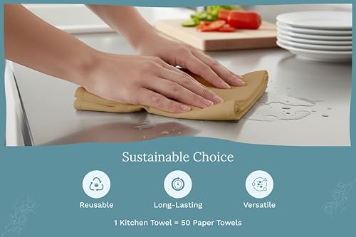 Organic Cotton Beige Flour Sack Towels (10 Count)