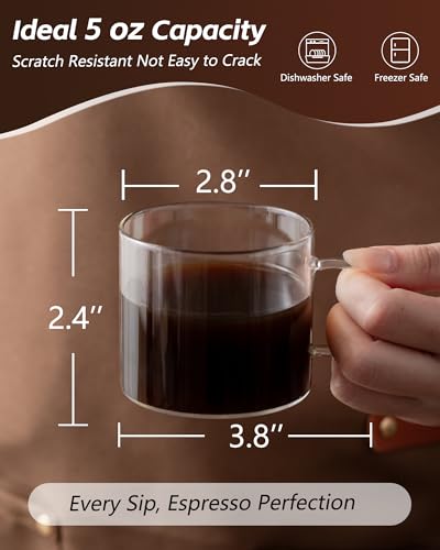 5 OZ Espresso Cups with Handle