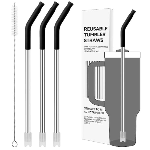Straight Metal Straws for Stanley 40oz