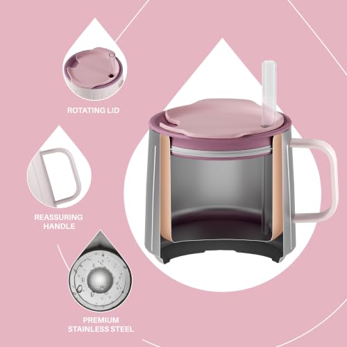 14 oz Insulated Coffee Mug with Lid and Straw