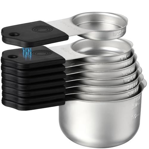Magnetic Measuring Cups SetStainless Steel Stackable Nesting Measuring Cup (8 Count)
