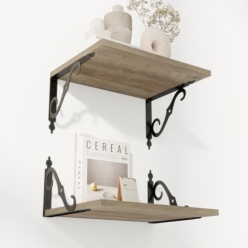 12 Inch Deep Floating Shelves for Wall (2 Count)