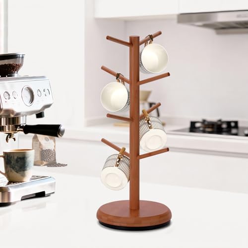 Mug Holder 360° Rotating Mug Tree Holds 8 Coffee Cups