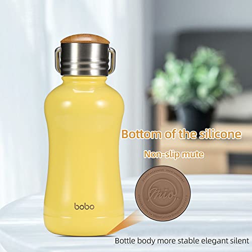 Mini Insulated Water Bottle With Bamboo Lid