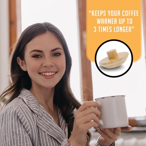 Pour Over Lid for Chemex Coffee Maker Bamboo Heat Retaining Cover