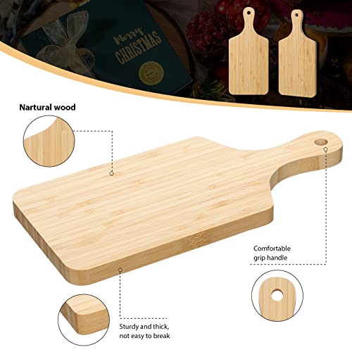 6 Pcs Thicken Cutting Board Bulk Wood Board for Chopping Serving Charcuterie Material for Laser Engraving Mother' Day Wedding Housewarming Gift (6 Count)