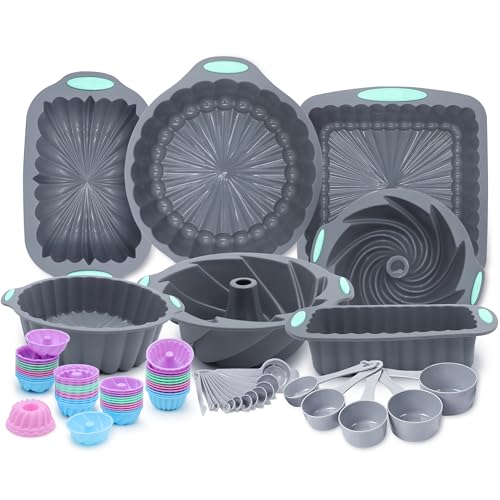 72 Pieces Silicone Bakeware Set (72 Count)