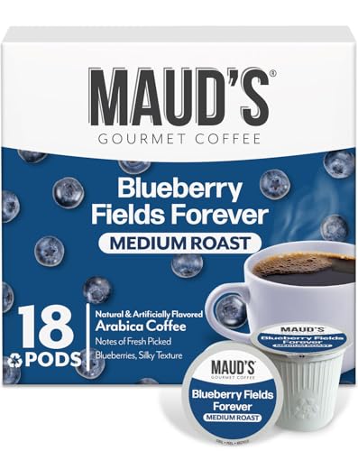 Blueberry Flavored Medium Roast Coffee Pods 18ct (18 Count)