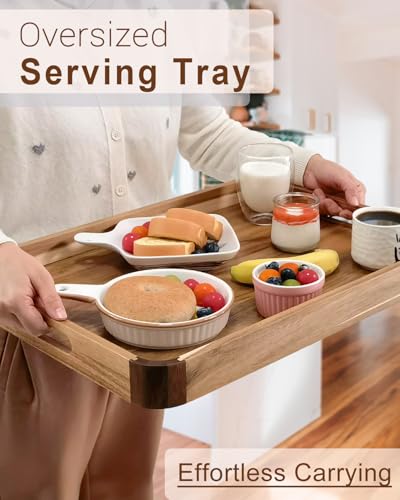22 Inch Wooden Serving Tray