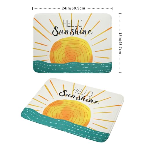 Summer Seaside Sunset over Sea Dish Drying Mat for Kitchen Counter