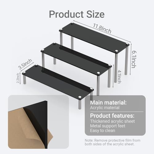 3 Tier Acrylic Display Riser Stand