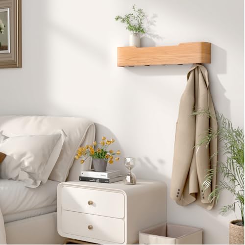 Wall Mounted Coat Rack with Shelf