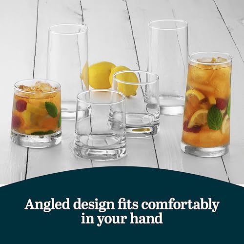 Cabos 16 Piece Rocks and Tumbler Glasses Set (16 Count)