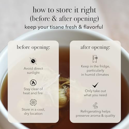 qìsane Cordyceps Tea Bags with Dried Rose Buds