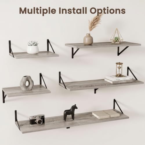 Wall Mounted Floating Shelves Set of 2 (2 Count)